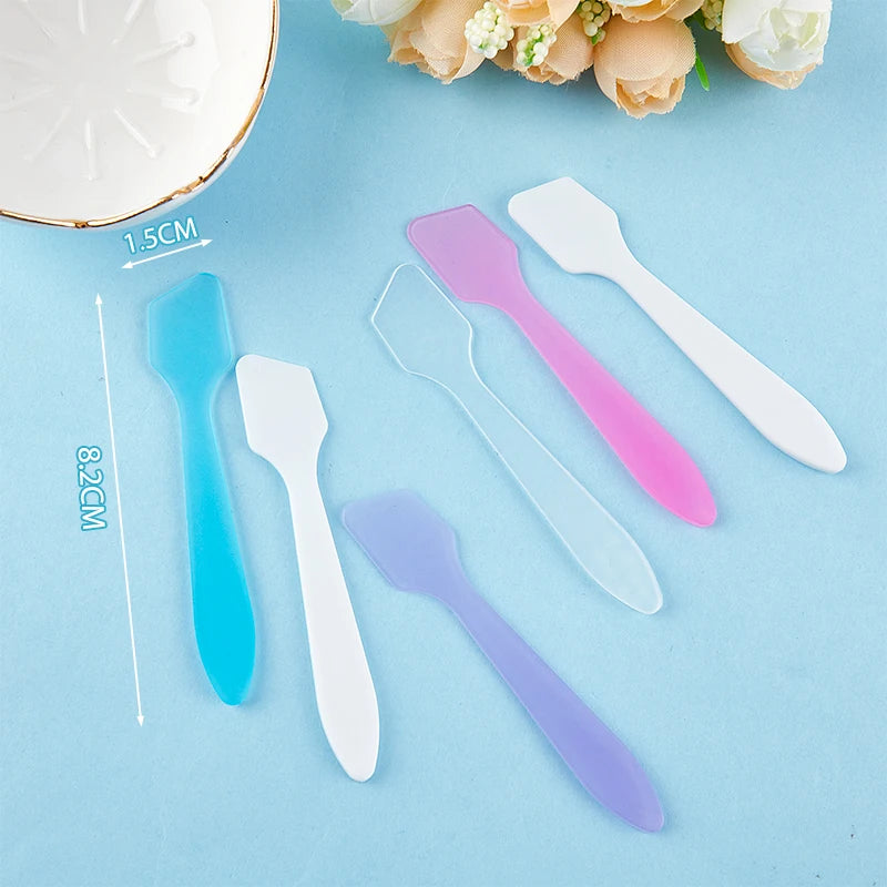10-Pack Mini Cosmetic Spatulas & Mask Mixing Spoons Cosmetic Spatula Set QXL