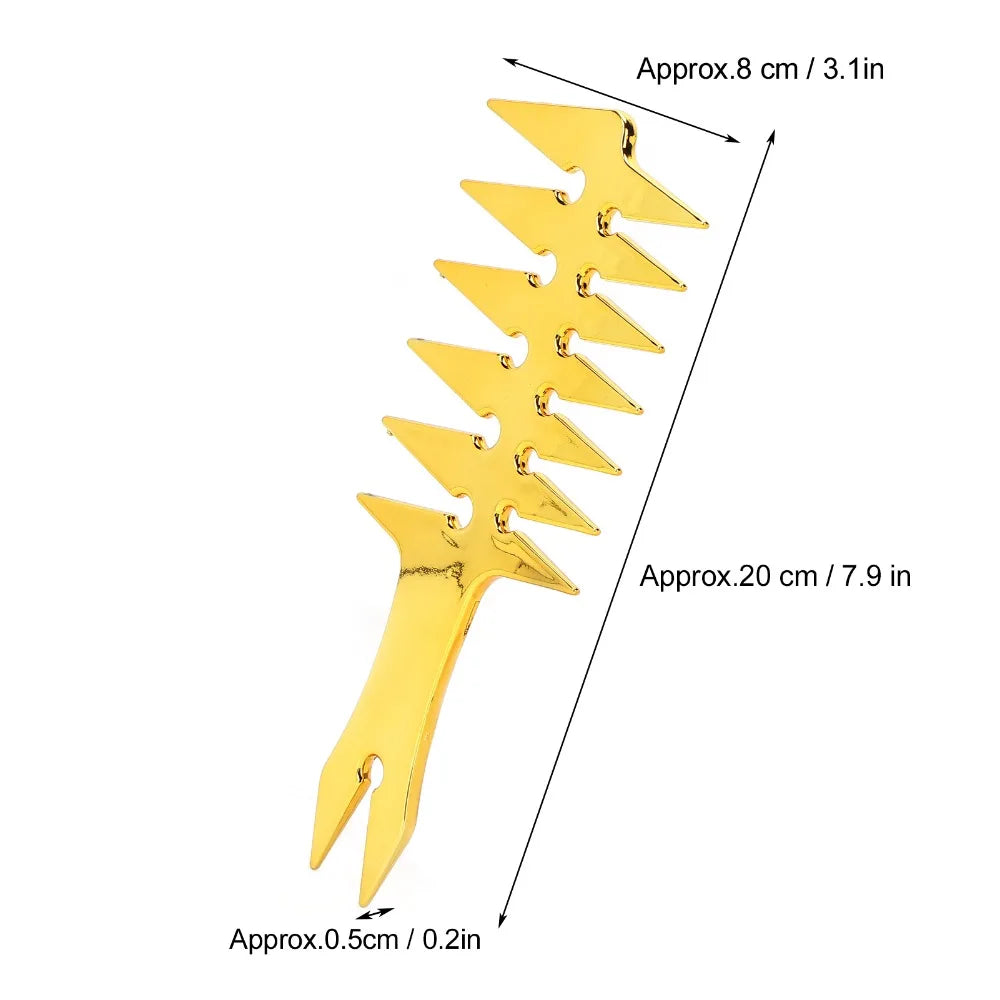 Double-Sided Wide Tooth Hair Comb | ABS Retro Styling Hair Styling Comb QXL