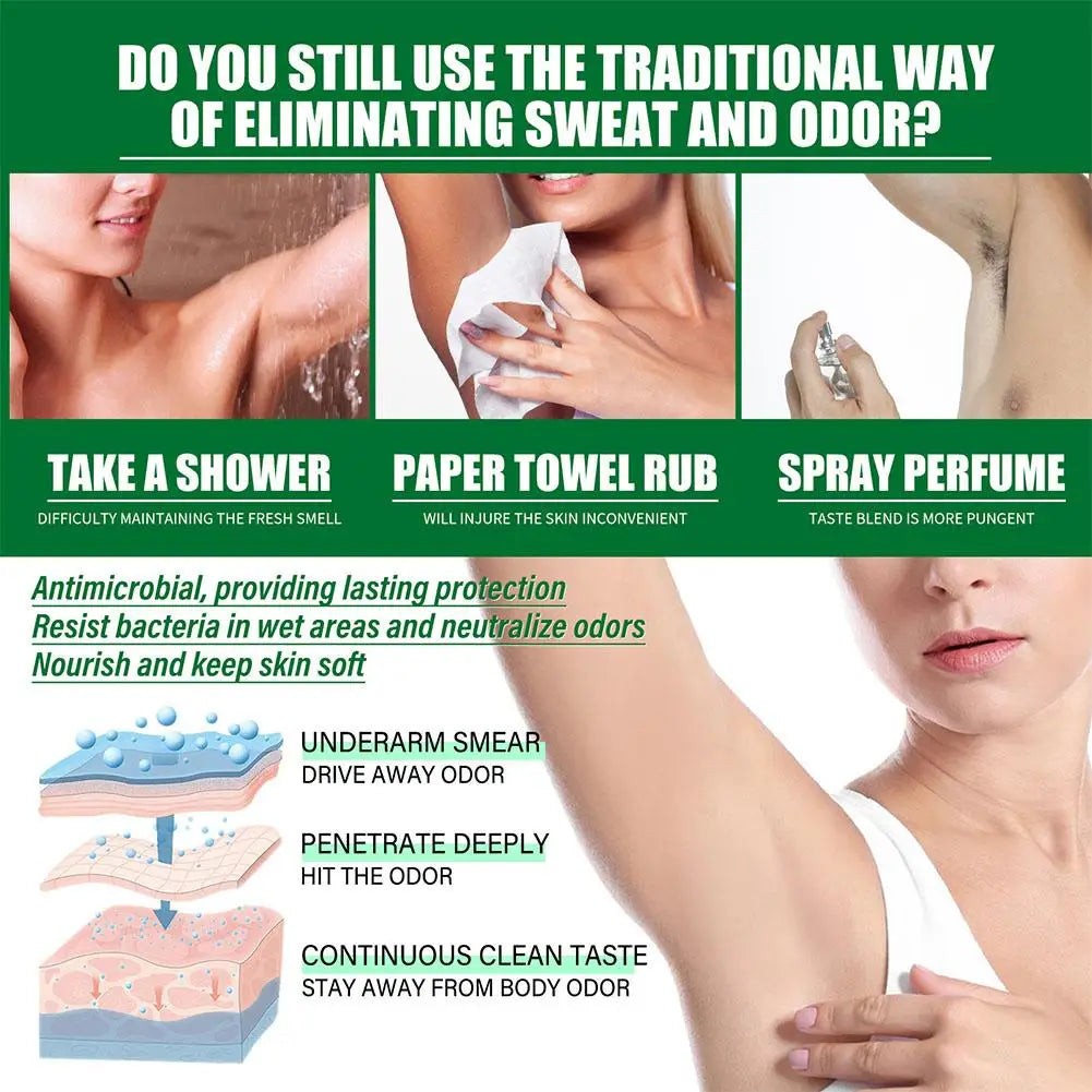 Underarm Deodorant Cream – Unisex All-Day Freshness 10g Deodorant Cream QXL