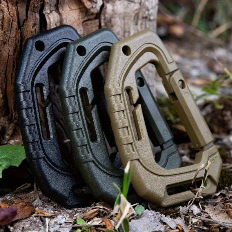 Tactical Carabiners Fast Spring D-Clip Hook for MOLLE Webbing Tactical Carabiner Clip QXL