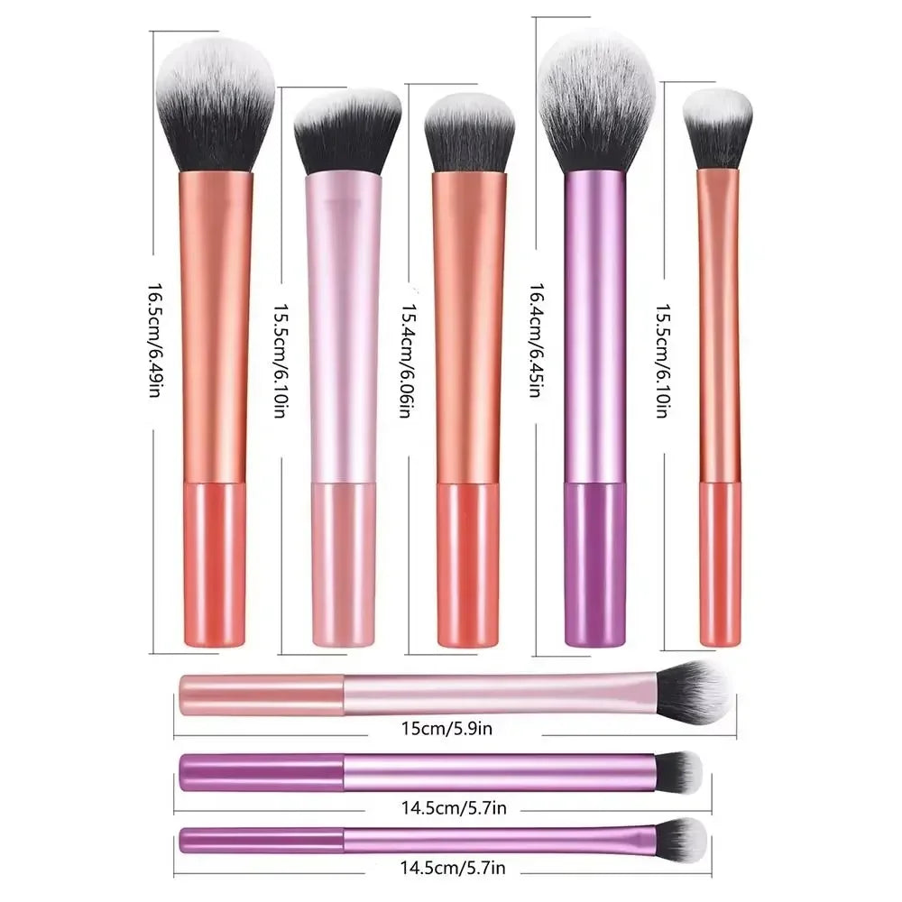 7-Piece Synthetic Makeup Brush Set | Blush, Concealer & Eyeshadow Makeup Brush Set QXL