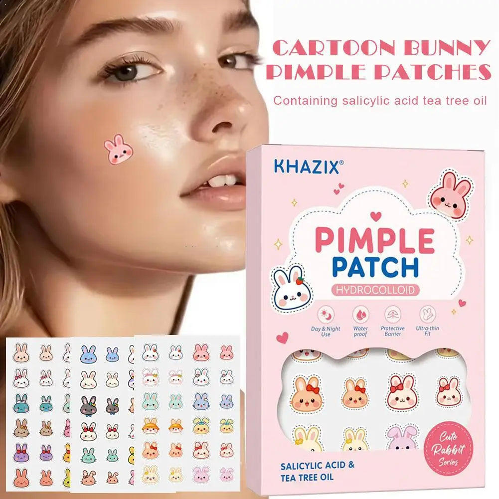 Cartoon Bunny Pimple Patches | Invisible Acne Spot Stickers Acne Pimple Patches QXL