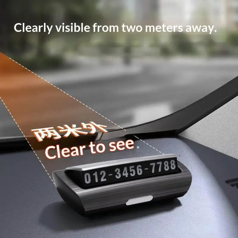 Luminous Temporary Parking Number Plate | Phone Display Parking Number Plate QXL