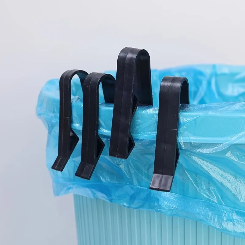 12-Pack Anti-Slip Trash Can Bag Clips | Bucket Edge Clamps Trash Can Clips QXL