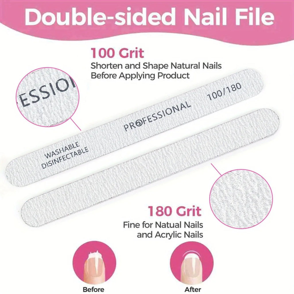 15-Pack 4-Sided Nail Buffer Blocks | Sponge Sanding & Shine Set Nail Buffer Blocks QXL