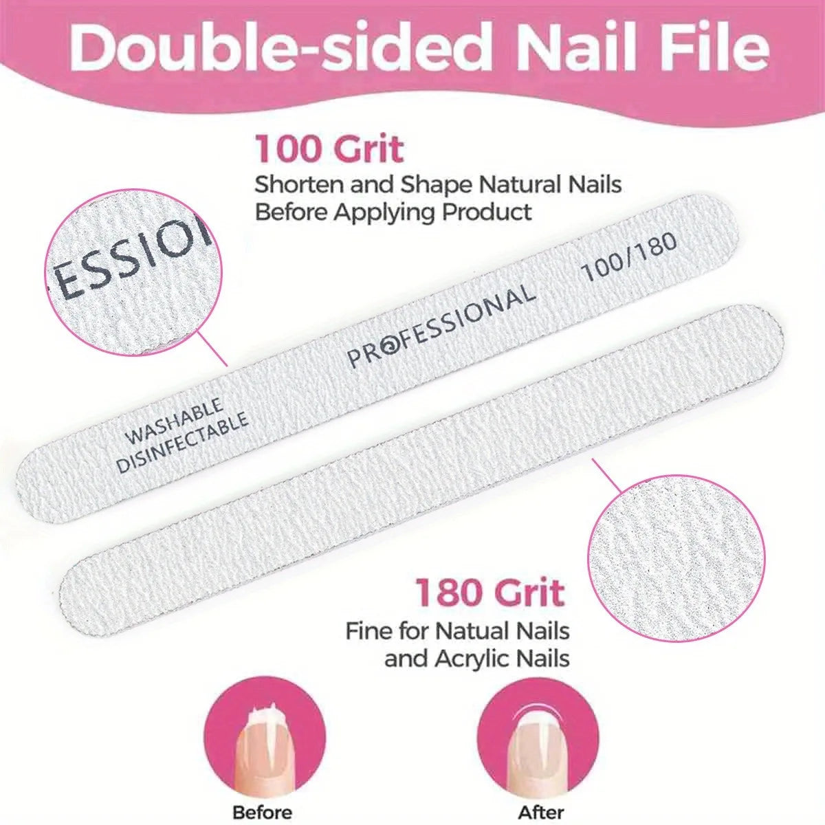 15-Pack 4-Sided Nail Buffer Blocks | Sponge Sanding & Shine Set Nail Buffer Blocks QXL