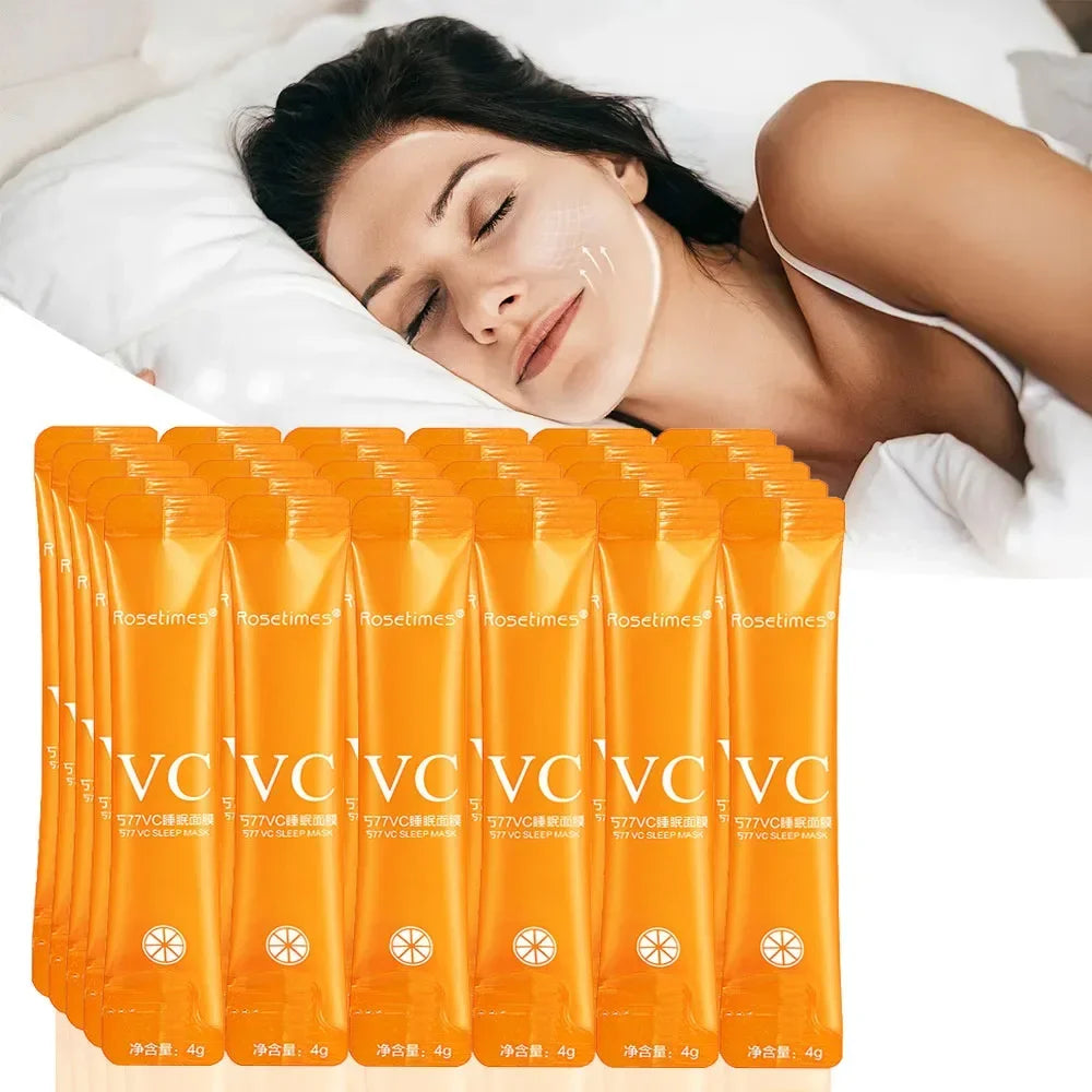 SADOER 30-Pc Vitamin C Overnight Sleeping Mask | No-Wash Overnight Sleeping Mask QXL Default Title