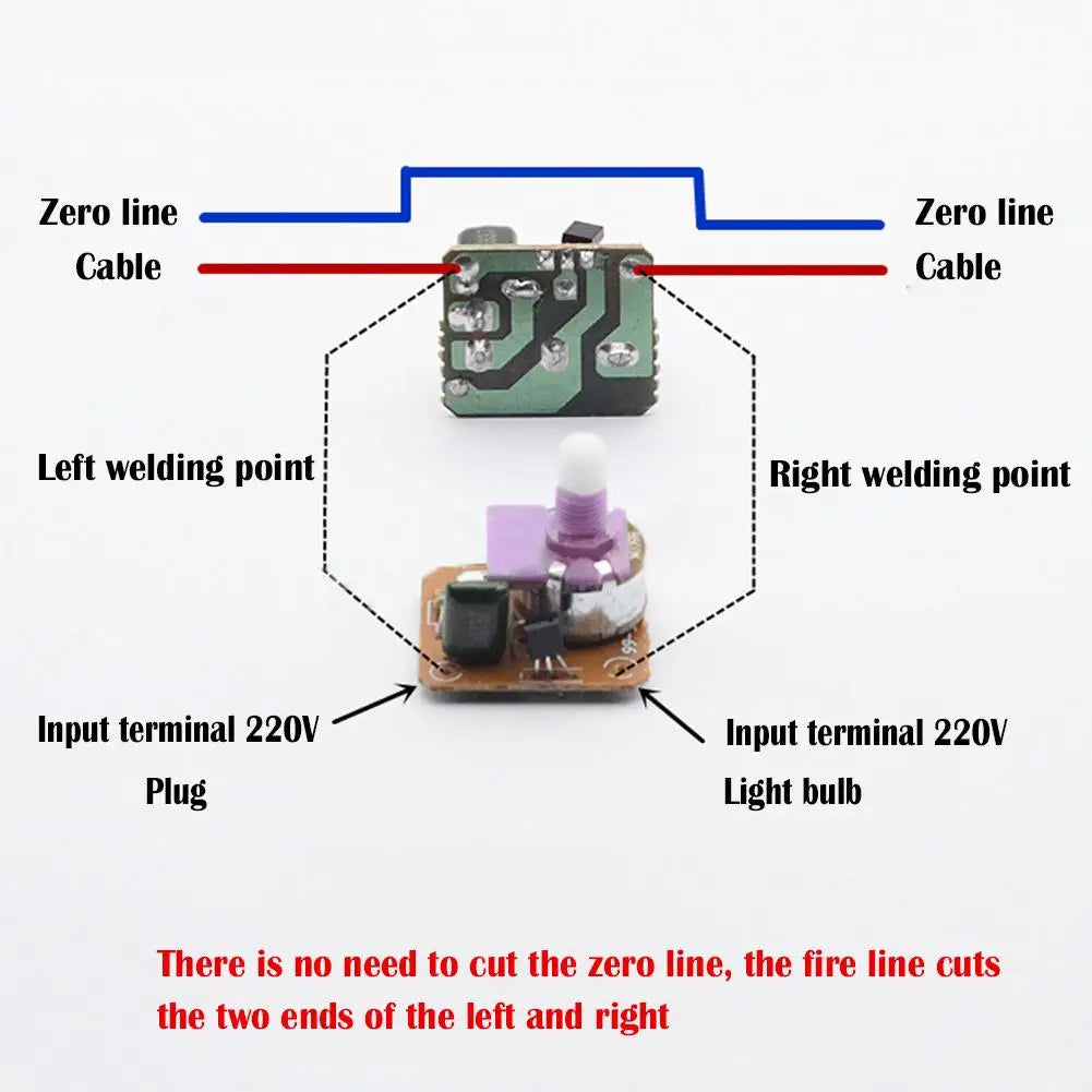 220V LED Lamp Dimmer Switch | Adjustable Knob Controller Lamp Dimmer Switch QXL