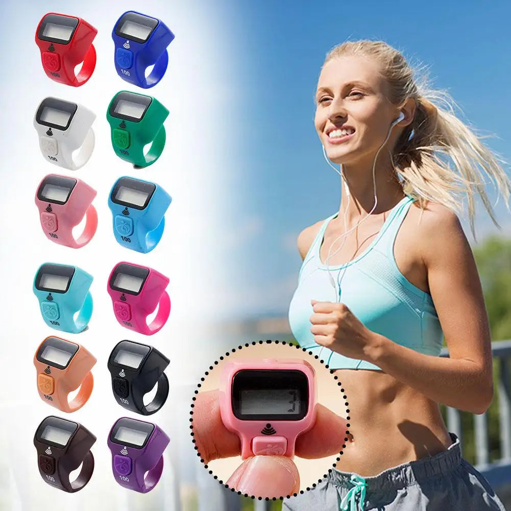 Digital Thumb Tally Counter Ring | 5-Digit LED Clicker Digital Tally Counter QXL