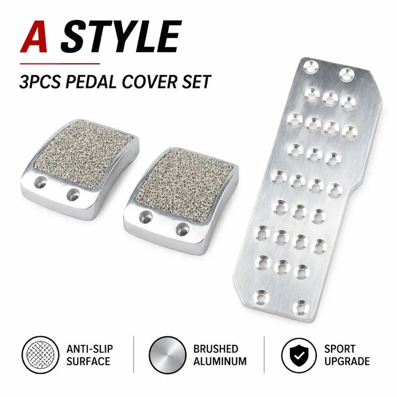 Aluminum Sport Pedal Cover Set – Honda Civic & Fit | Anti-Slip Car Pedal Cover Set QXL