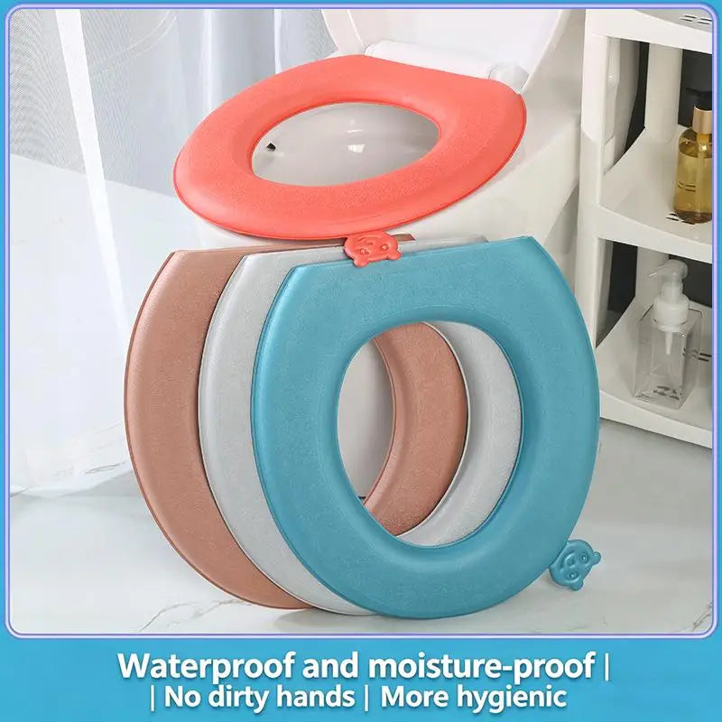 EVA Waterproof Toilet Seat Cover – Non-Slip Universal Pad Toilet Seat Cover QXL