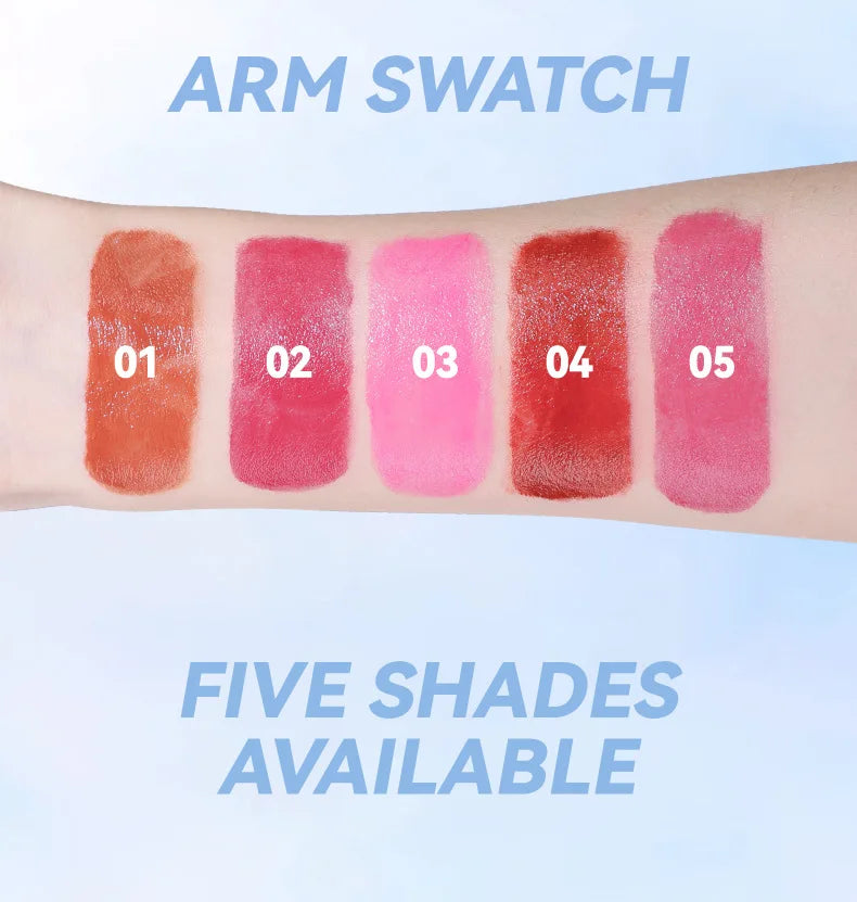 Matte Blush Stick | Satin Finish | 5 Shades | Long-Lasting Cream Blush Stick QXL