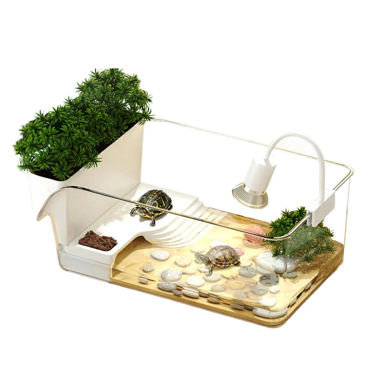 Small Turtle Tank | 270° Transparent Reptile Habitat Box Reptile Habitat Tank QXL