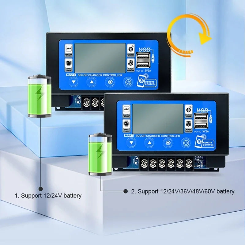 Dreamburgh 60A MPPT Solar Charge Controller Bluetooth WiFi LCD MPPT Solar Controller QXL