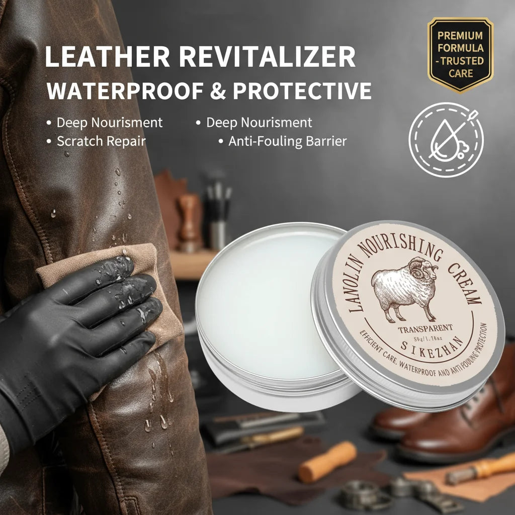 Leather Jacket Care Cream | Lanolin Conditioner & Waterproof Balm Leather Care Cream QXL