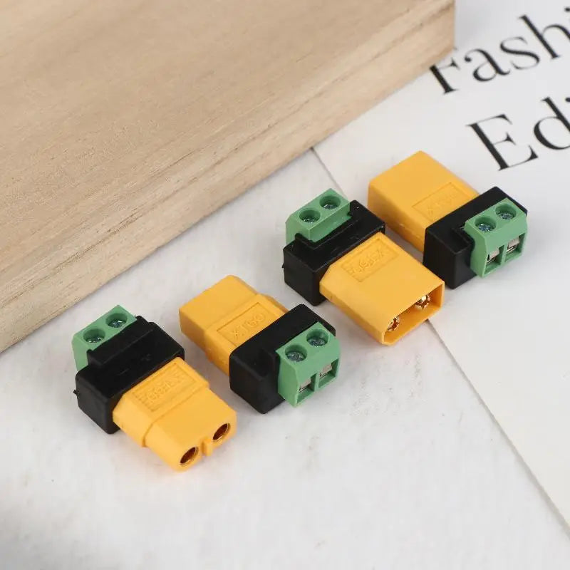 XT60 to 2-Pin Terminal Adapter | Solderless Charging Connector XT60 Charging Adapter QXL