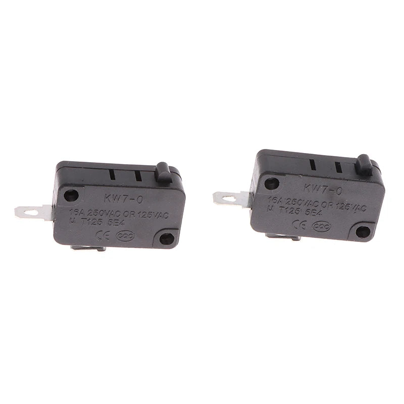 2-Pack KW7-0-A Micro Limit Switch 250V 16A Auto Reset