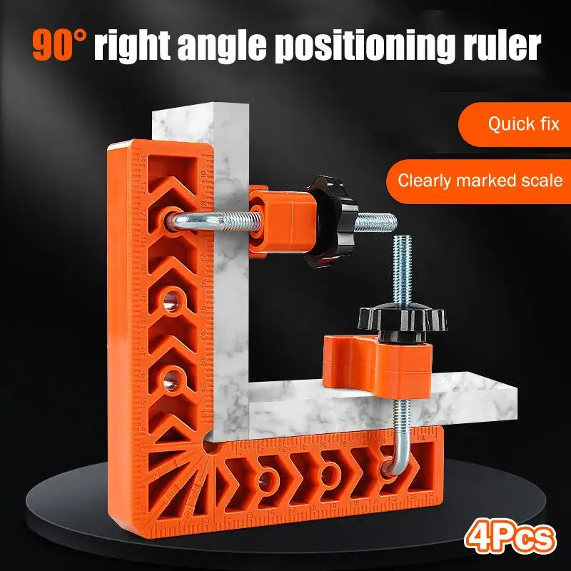 4-Pack 90° Right Angle Corner Clamps | Woodworking Ruler Set Woodworking Corner Clamp QXL Default Title