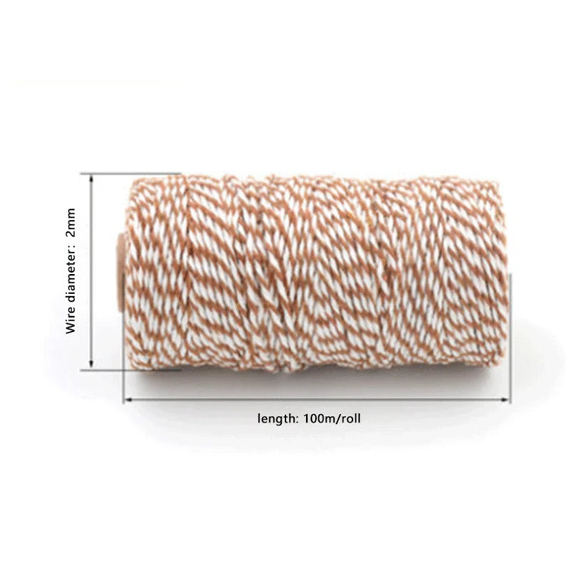 2mm Cotton Butcher's Twine | Meat Trussing String 100m Butcher's Twine QXL