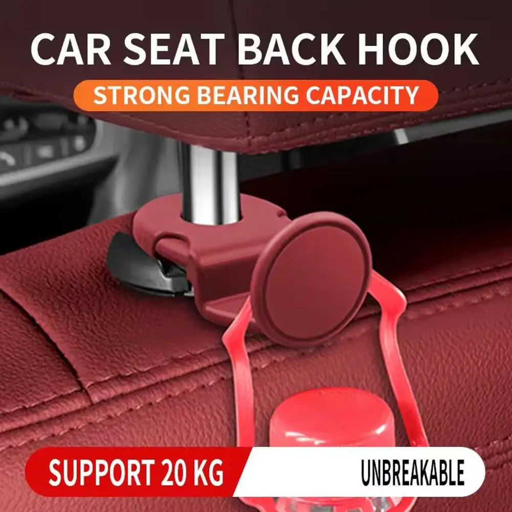 2-Pack Car Headrest Hooks | 20KG Heavy-Duty Backseat Hanger Car Headrest Hook QXL