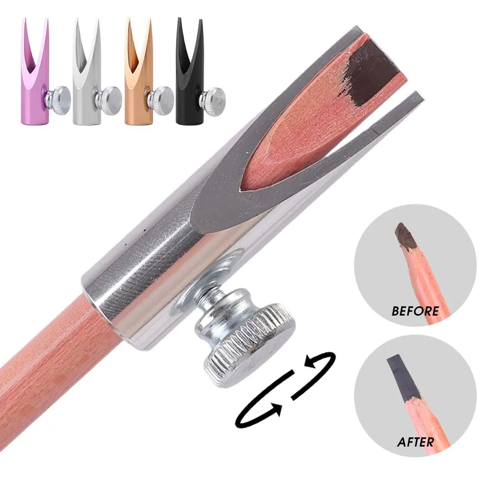 10-Pack Metal Eyebrow Pencil Sharpeners | Aluminum Alloy Eyebrow Pencil Sharpener QXL