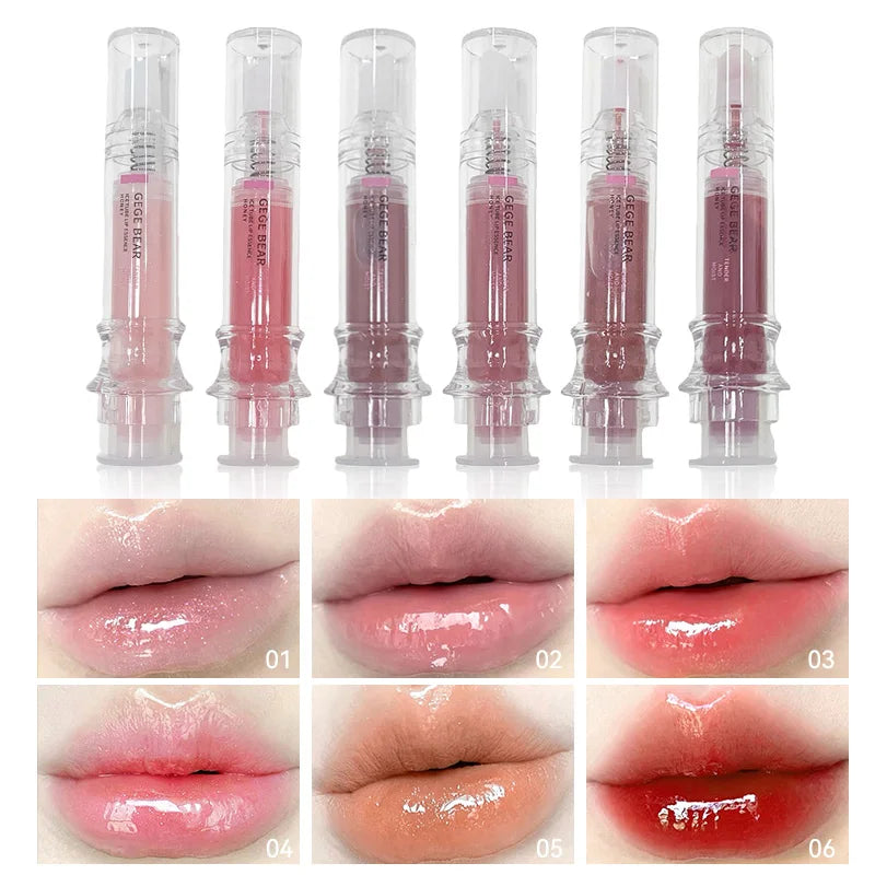 Gege Bear Ice Beet Glitter Lip Gloss | K-Beauty Hydrating Glitter Lip Gloss QXL