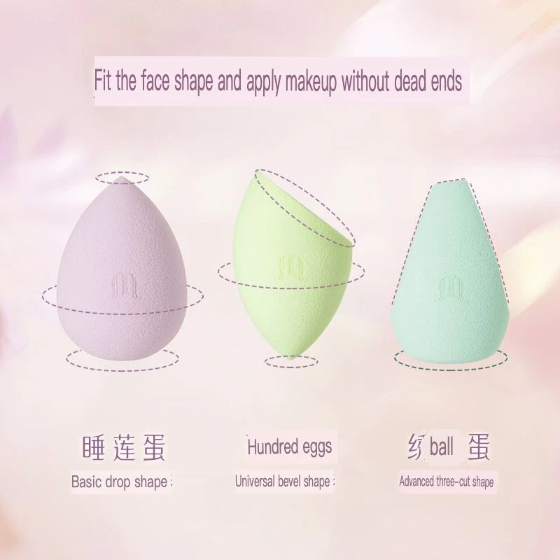 March Rabbit Mousse Makeup Sponge 3-Pack | Dry & Wet Beauty Egg Makeup Sponge QXL