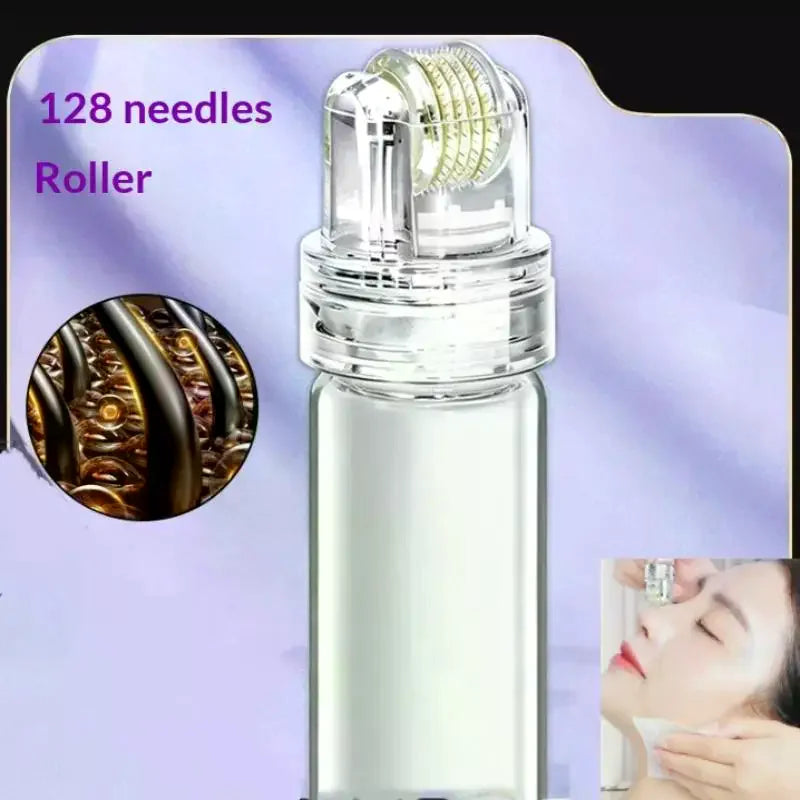 128-Pin Microneedle Derma Roller 0.25mm | Serum Applicator Microneedle Derma Roller QXL