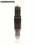 5-in-1 Retractable Mini Makeup Brush Set for Travel & Home Travel Makeup Brush Set QXL black