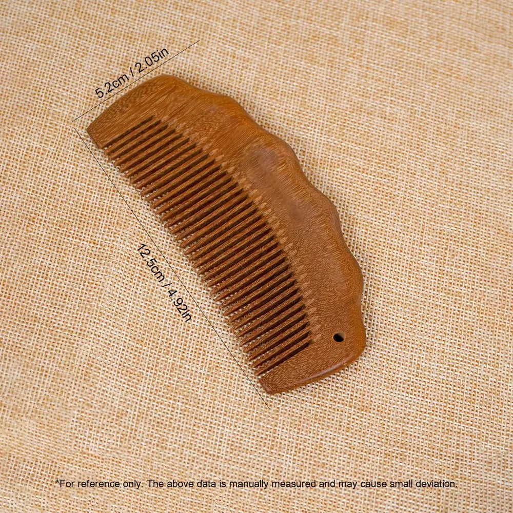 Sandalwood Wide Tooth Comb | Anti-Static Natural Wood Wide Tooth Comb QXL