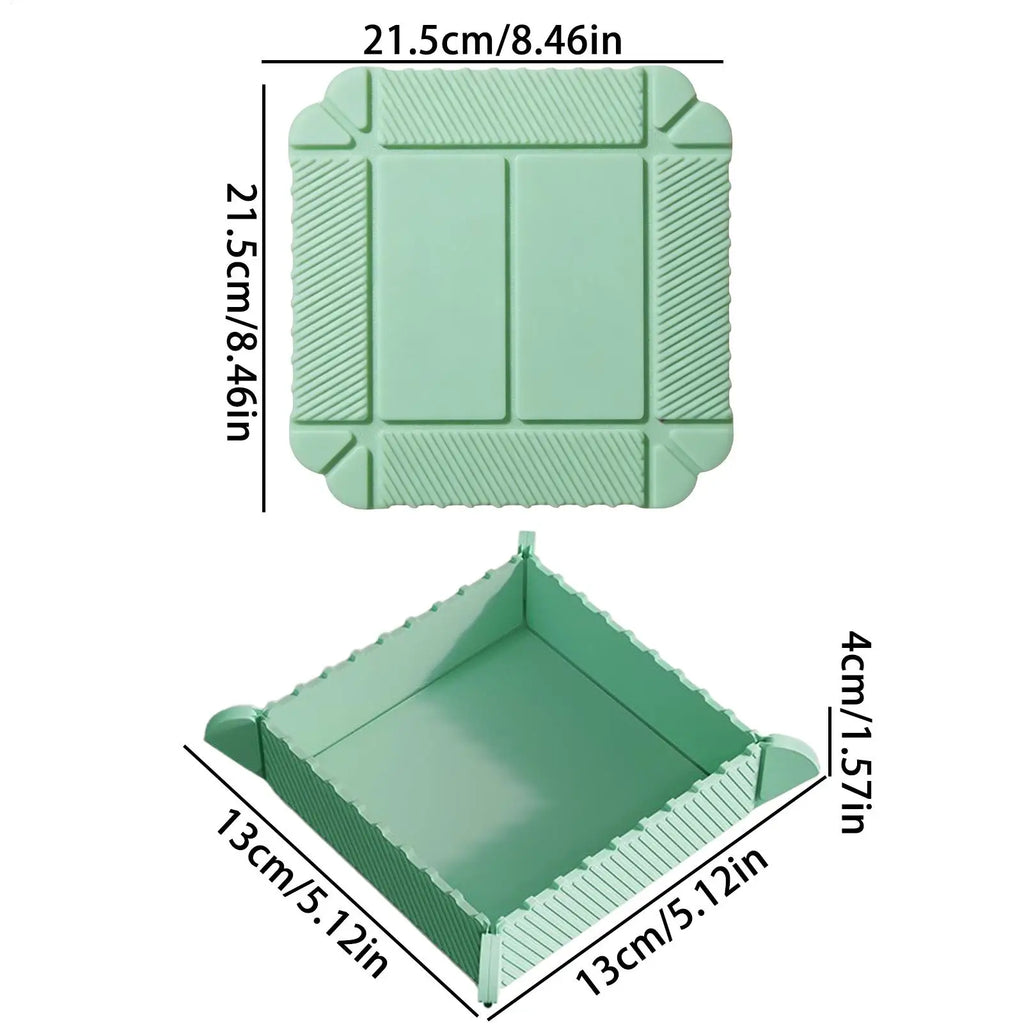 Foldable Silicone Trivet & Cutting Board | Magnetic Heat Mat Silicone Trivet Mat QXL