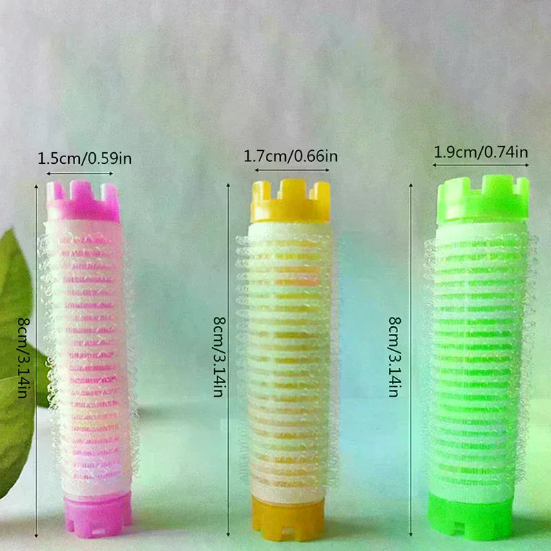 10-Pack Fluffy Hair Root Rollers | Perm Rods & Curl Set Hair Curler Rollers QXL