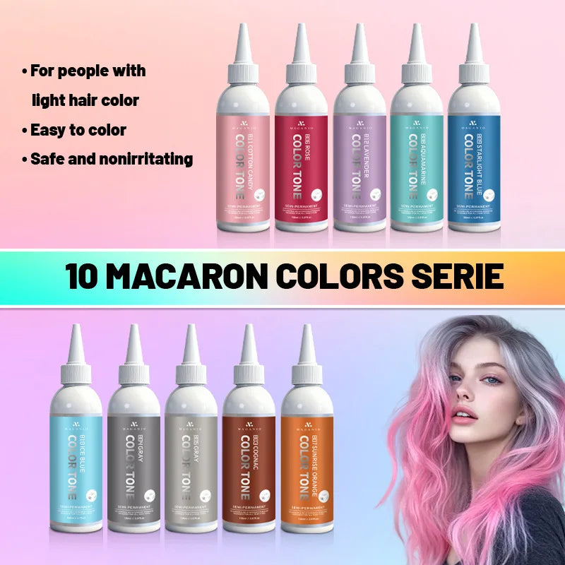 200ml Plant-Based Hair Dye | Gray Coverage Semi-Permanent Semi-Permanent Hair Dye QXL