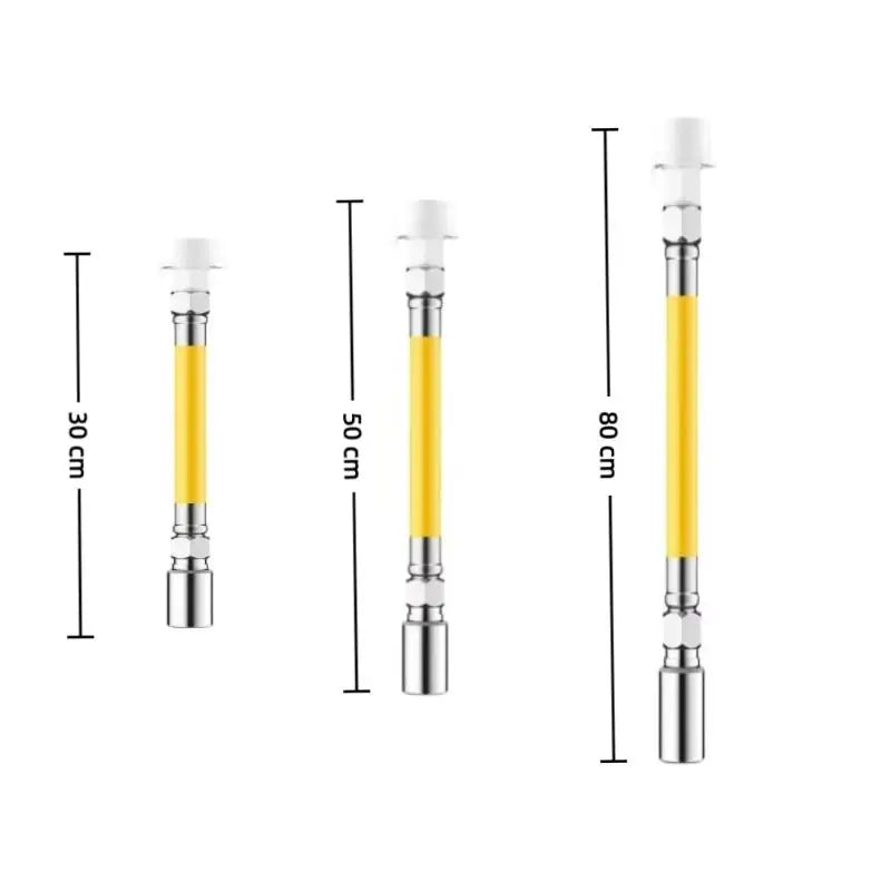 Flexible Stainless Steel Faucet Extender | Kitchen & Bathroom Faucet Extender Tube QXL