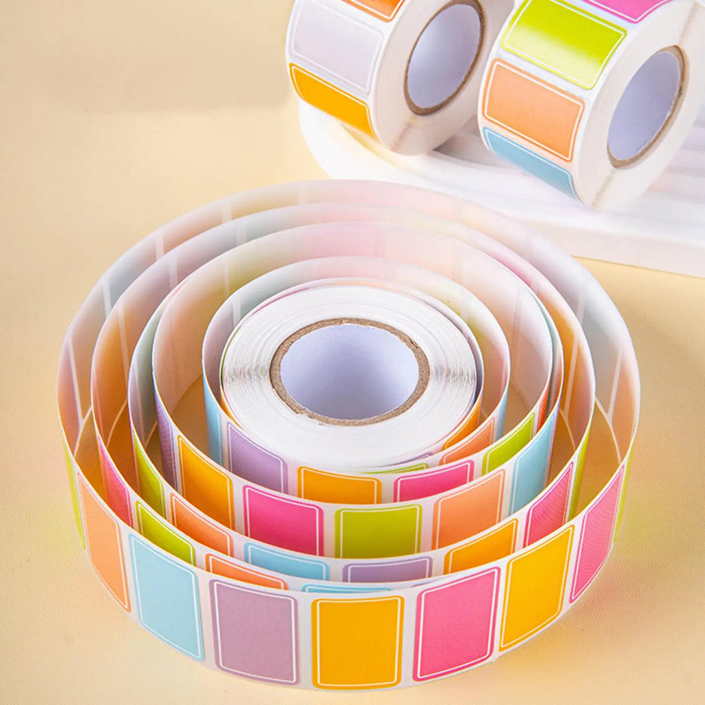500-Pc Waterproof Color Coding Labels | Removable Sticker Roll Color Coding Labels QXL