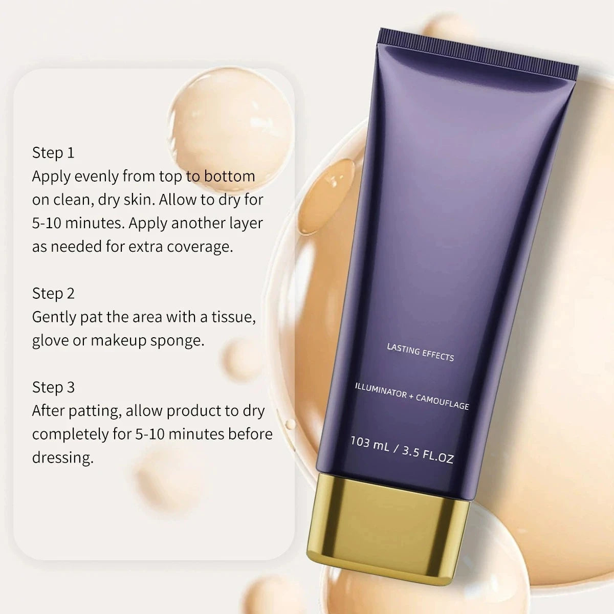 LUXURYTO Waterproof Body Concealer Cream | Spots & Tattoos Body Concealer Cream QXL