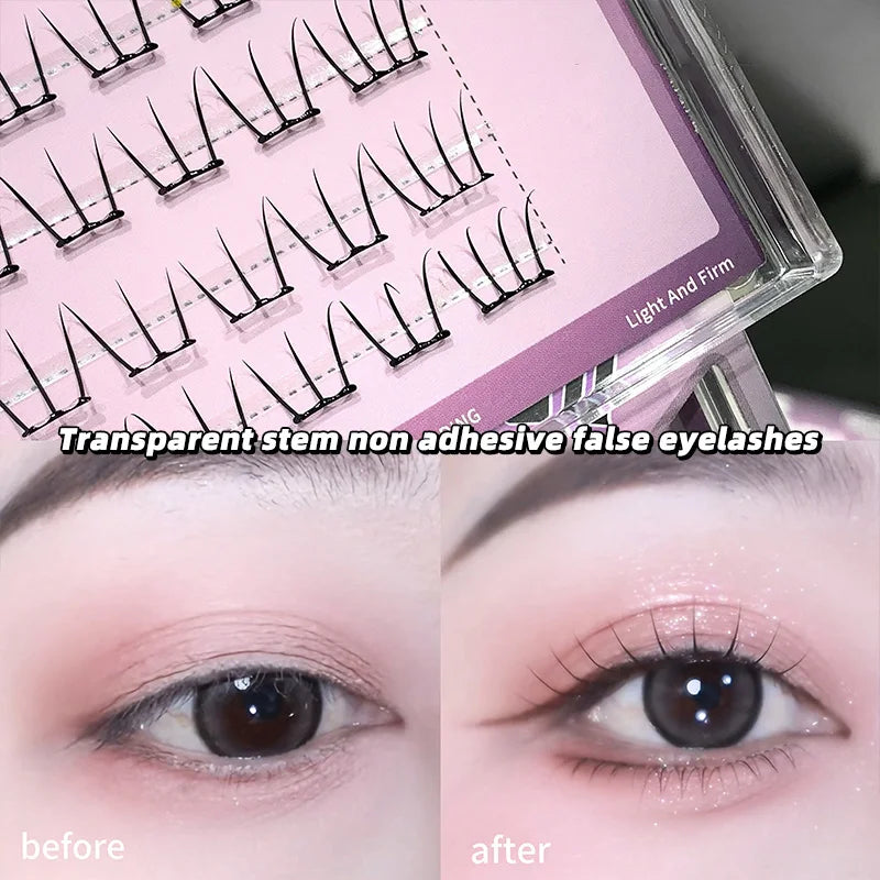 Gege Bear K-Pop Glue-Free False Lashes | Natural & Fluffy False Eyelashes QXL