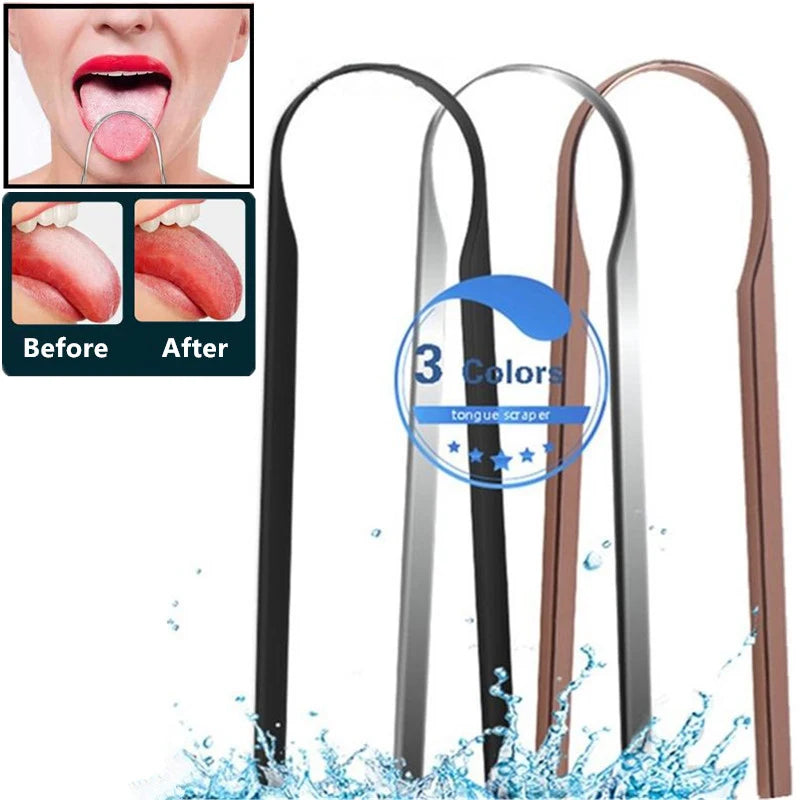 U-Shaped Stainless Steel Tongue Scraper | Fresh Breath Tongue Scraper QXL