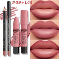 2-Pc Lip Liner & Lipstick Kit | Waterproof, High Pigment Lip Liner & Lipstick Kit QXL 0903