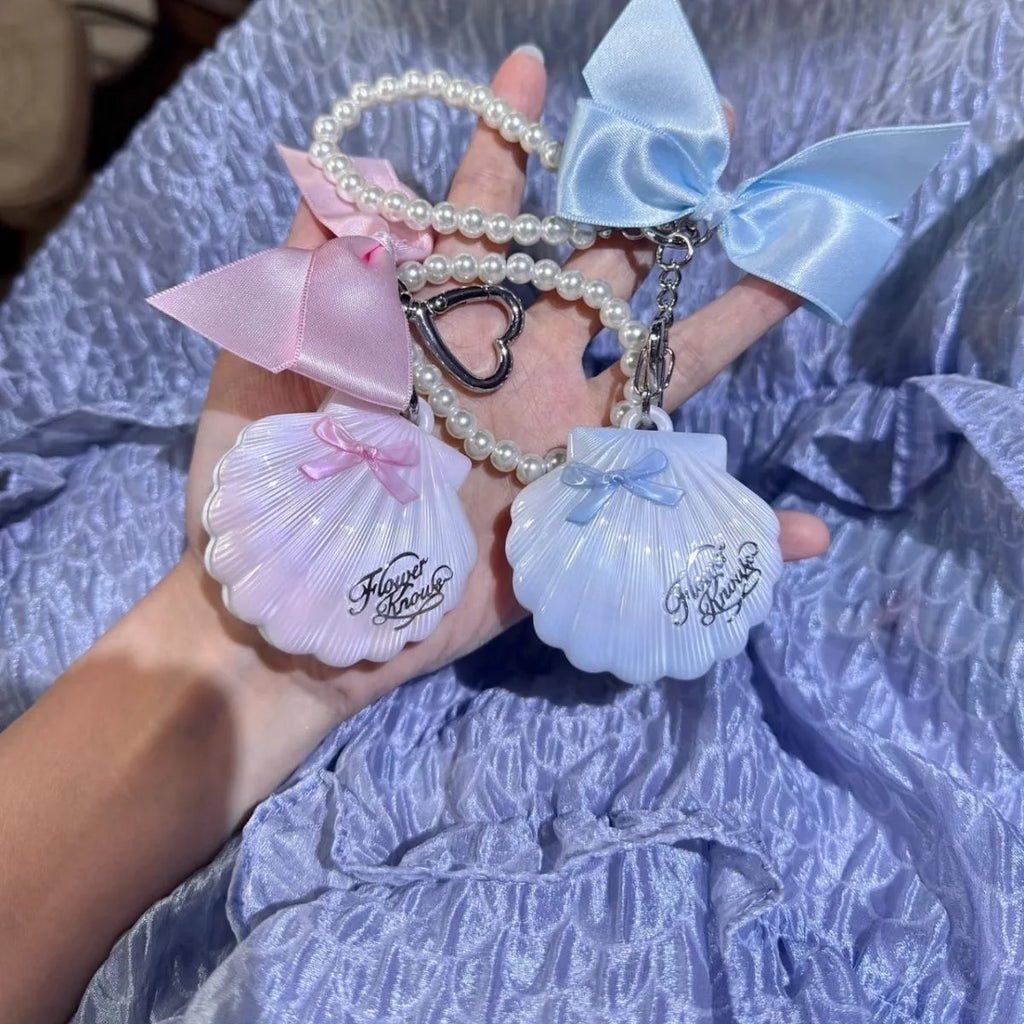 Flower Knows Shell Pearl Highlighter Palette | Shimmer Glow Highlighter Palette QXL