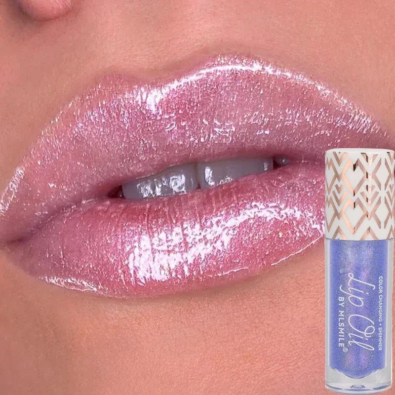 Pearlescent Glitter Lip Gloss – Moisturizing & Waterproof Glitter Lip Gloss QXL