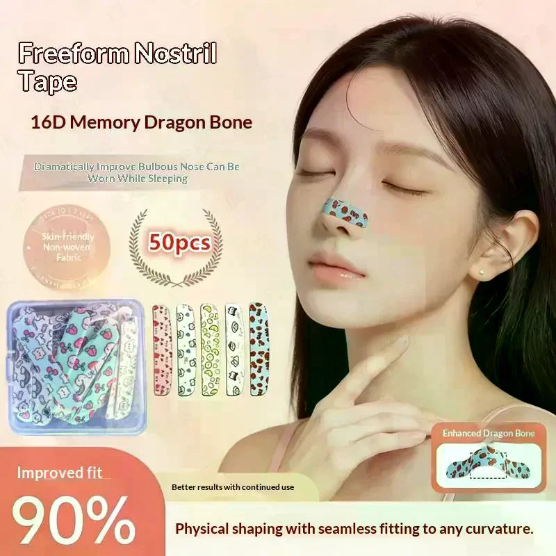 50-Pack Flexible Nose Shaping Strips | Self-Adhesive Patches Nose Shaping Strips QXL Default Title