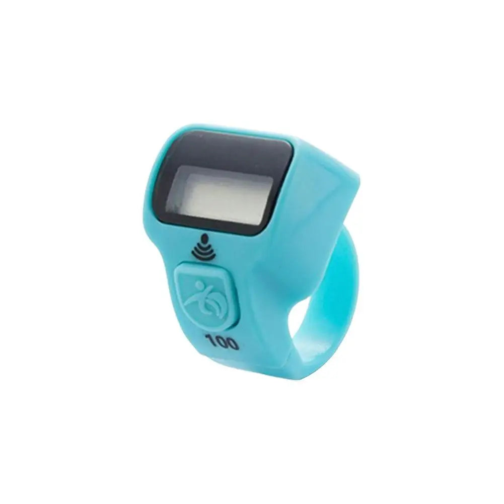 Digital Thumb Tally Counter Ring | 5-Digit LED Clicker Digital Tally Counter QXL Light blue