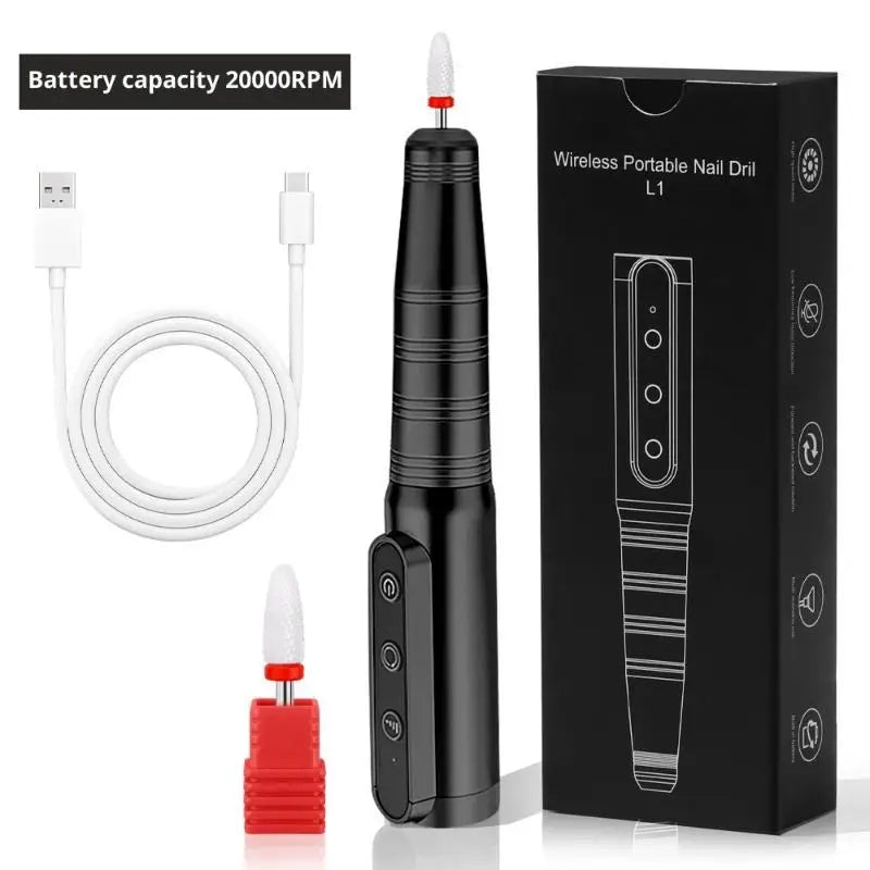 35000 RPM Rechargeable Electric Nail Drill | Gel & Acrylic Electric Nail Drill QXL S