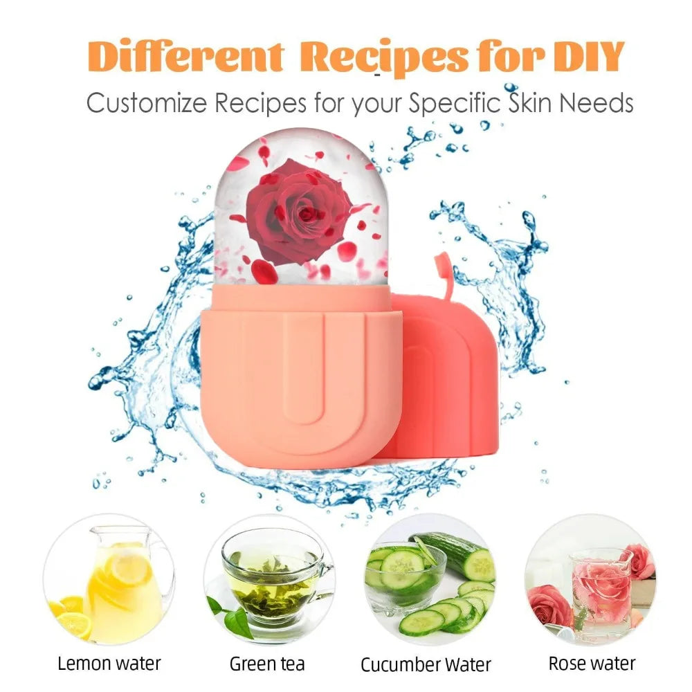 Stainless Steel Ice Face Roller & Gua Sha Massage Tool Set Face Roller Set QXL