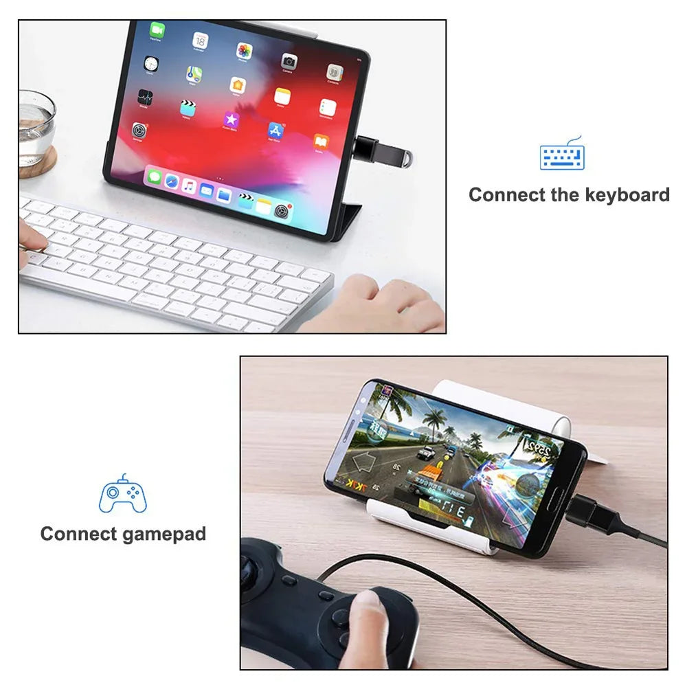 USB 3.0 to USB-C OTG Adapter | USB-A Male to Type-C Female USB OTG Adapter QXL