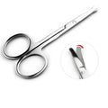 Curved Stainless Steel Scissors – Nail, Brow & Cuticle Trimmer Grooming Scissors QXL NO.2