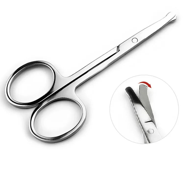 Curved Stainless Steel Scissors – Nail, Brow & Cuticle Trimmer Grooming Scissors QXL NO.2