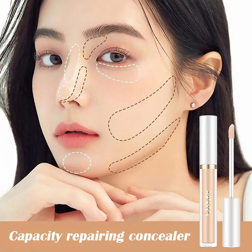 Full-Coverage Hydrating Liquid Concealer | Brightening Matte Liquid Concealer QXL