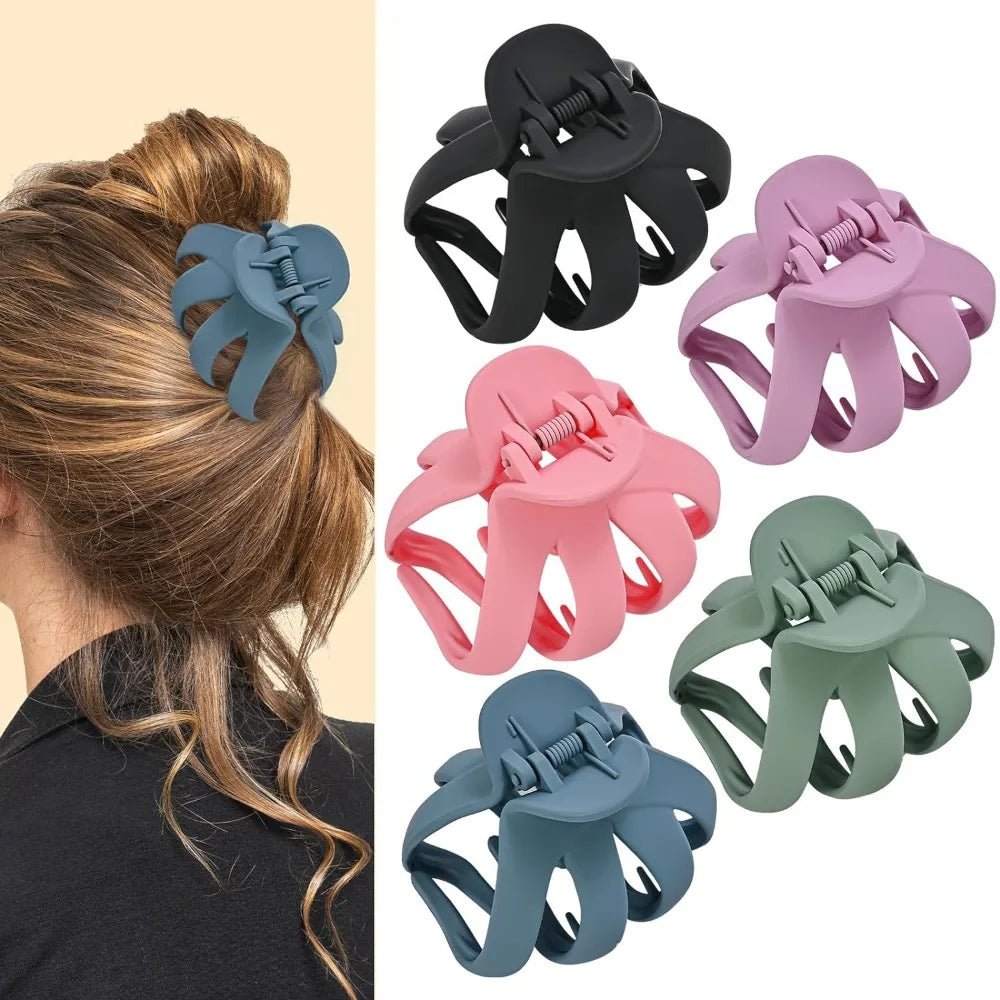 Large Matte Octopus Hair Claw Clip | Shark Clip for Women Hair Claw Clip QXL